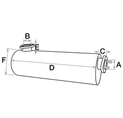 Pot d'échappement FENDT adaptable H145200100040