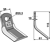 Fléau 115 x 50 x 61 x 10 mm pour broyeur MASCHIO 03400406 adaptable
