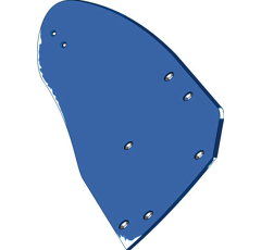 Streichblech-Hinterteil - rechts 3441030M Lemken by Muzzi Industrie