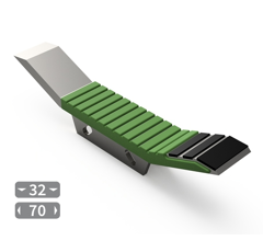 Sabot de décompacteur avec plaquettes carbure, plaquettes arrière et rechargement MASCHIO GASPARDO R17820681R adaptable