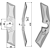 Spatenkrümler Messer - rechts - 6436.29.01  SSG 400 | Rabe - Nachbau