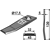 Cuchilla rotativa para segadora NEW HOLLAND 534.744 adaptable - BlackSteel©