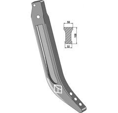 Support partie inférieure pour dents sous-soleuse 108 x 50 x 32 mm adaptable