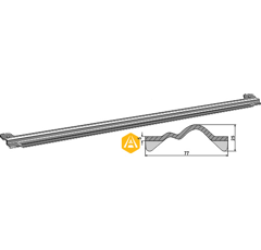 Kratzbodenleiste KEMPER 23405 Nachbau  