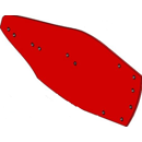 Versoir droit pour charrue VOGEL & NOOT PR6.000.01 adaptable - BlackSteel©