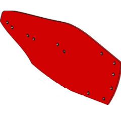 Versoir droit pour charrue VOGEL & NOOT PR6.000.01 adaptable - BlackSteel©