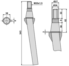 Kreiseleggenzinken - rechts / links= RH 11 A RH11AROTERITALIA RH  ROTERITALIA