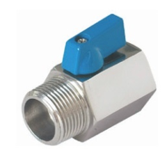 Vanne compacte en inox mâle/femelle 63 bars adaptable