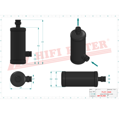 Deshydrateur Climatisation adaptable HIFI FILTER DYH90006