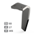 Dent de herse rotative Droite avec 5 plaquettes carbure KUHN 52539400 adaptable