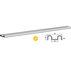 Barre pour épandeur BERGMANN 1.62.064 adaptable