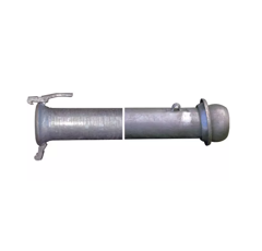 Tube galvanisé mâle / femelle 3 m Ø 100 mm adaptable