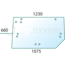 Vitre arrière pour machine agricole CASE IH 240875A1 adaptable