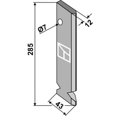 Soc pour semoir FIONA 3.137.166 adaptable - BlackSteel©