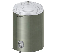 Cuve à engrais verticale "La Compacte" 30 m3 - ROUSSEAU