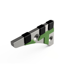 Nez de contre-sep Gauche avec plaquettes carbure équerres et rechargement LEMKEN 3401901 adaptable