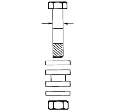 Klemmhalter - Eisen 1 Rille