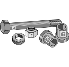 Boulon M16x1,5 pour broyeur adaptable - Blacksteel©