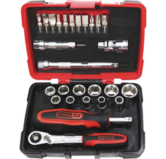 Coffret de 27 pièces douilles et accessoires 1/4" ULTIMATE | KS TOOLS