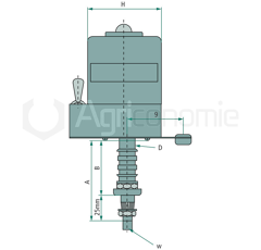 Moteur d'essuie-glace 40 tr/min pour machine agricole adaptable