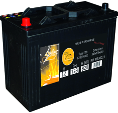 Batterie 12 V 128 Ah humide 62814 - STELEC