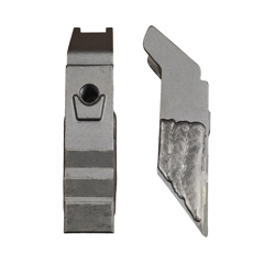 Pointe de décompacteur avec plaquettes carbure, rechargement et plaquettes arrière AMAZONE 951368 adaptable