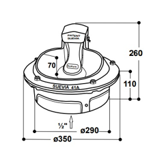 Abreuvoir antigel - bovin / équin / porcin -15 l/min 80 W - SUEVIA