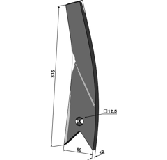 Amazone - 78708736 - Déflecteur droit - Blacksteel©