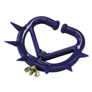 Lot de 12 anti-têteur plastique à pointes bleu moyen modèle - KAMER