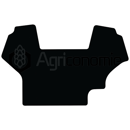 Tapis de sol en velours noir cabine pour tracteur CASE IH adaptable