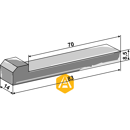Clavette à talon pour épandeur 83 x 14 mm adaptable