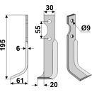Fräsmesser Links 195 x 30 Grillo Nachbau
