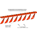 Abstreifschiene rechts mit 10 Abstreifern Ø 510 mm Nachbau