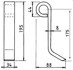 Fléau pour broyeur KUHN J1551147 origine