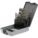 Coffret à 19 pièces de forets spiralés HSS-G DIN338