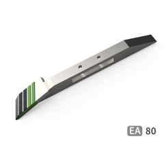 Barre avec pointe Droite soudée, plaquettes carbure, plaquettes carbure arrière et rechargement RAZOL 888701 adaptable