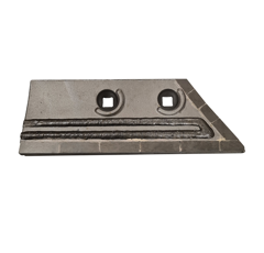 Soc de rasette Droit avec plaquettes carbure et rechargement DEMBLON 472D adaptable