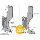 Schar 102 x 21 x 13 mm für Grubber BOURGAULT Nachbau