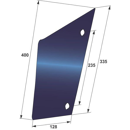 Streichblech-Vorderteil geschwungen links für Pflug GREGOIE & BESSON H5 173473 original