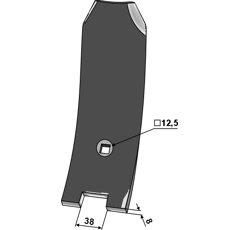 Lemken - 3374401 - Déflecteur central - BlackSteel©