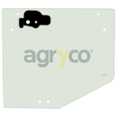 Vitre arrière plate - teintée pour téléscopique MANITOU 704651 adaptable