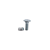 Boulon à tête bombée M10x1,5x30 - 8.8 avec écrou à freinage interne
