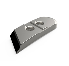 Pointe Droite carbure et renfort acier pour charrue DURO 6432 adaptable