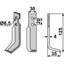 Fräsmesser Rechts 125 x 30 Bungartz Nachbau