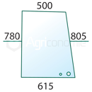 Vitre de porte de machine agricole MASSEY FERGUSON 3476159M1 adaptable