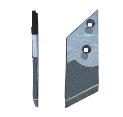 Pointe Gauche carbure et rechargement pour charrue LEMKEN 3364055 adaptable - BlackSteel©