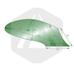 Versoir droite 11613 adaptable
