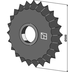 Zahnwalzenring - Ø500mm - 75407000 | Güttler - Nachbau - GGG50 (EN-GJS-500-7)