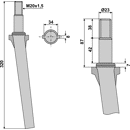 Kreiseleggenzinken, zylindrisch - rechts / links RH1 RH  Lely