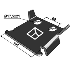 Verdrehsicherung - 70x70 - Stärke 6